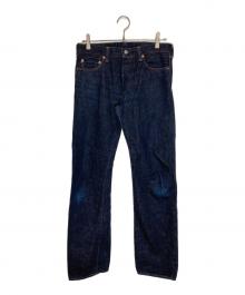 MOMOTARO JEANS（桃太郎ジーンズ）の古着「出陣タイトストレートデニムパンツ」｜インディゴ