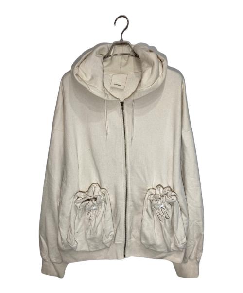 refomed（リフォメッド）refomed (リフォメッド) KINCHAKU ZIPUP HOODIE アイボリー サイズ:３の古着・服飾アイテム