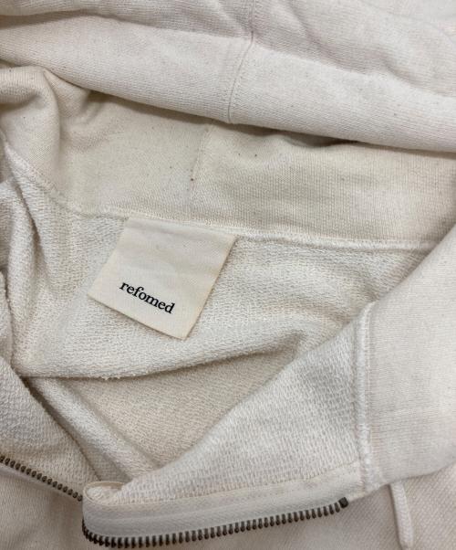 refomed（リフォメッド）refomed (リフォメッド) KINCHAKU ZIPUP HOODIE アイボリー サイズ:３の古着・服飾アイテム