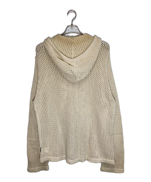 stussy（ステューシー）stussy (ステューシー) MESH ZIP HOODIE ベージュ サイズ:Lの古着・服飾アイテム