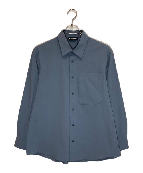 DESCENTE ALLTERRAIN（デザイント オルテライン）DESCENTE ALLTERRAIN (デザイント オルテライン) CORDURA ロングスリーブシャツ ブルー サイズ:Sの古着・服飾アイテム