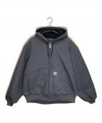 CarHarttカーハート）の古着「FIRM DUCK INSULATED FLANNEL-LINED ACTIVE JACKET」｜グレー