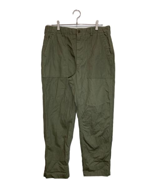Engineered Garments（エンジニアド ガーメンツ）Engineered Garments (エンジニアド ガーメンツ) ヘリンボーンベイカーパンツ カーキ サイズ:Ⅿの古着・服飾アイテム
