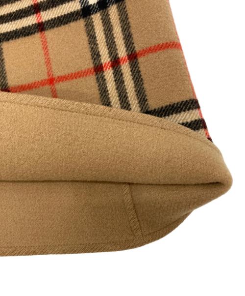 Burberry's（バーバリーズ）Burberry's (バーバリーズ) リバーシブルノバチェックウールスカート ブラウン サイズ:-の古着・服飾アイテム