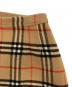 中古・古着 Burberry's (バーバリーズ) リバーシブルノバチェックウールスカート ブラウン サイズ:-：7000円