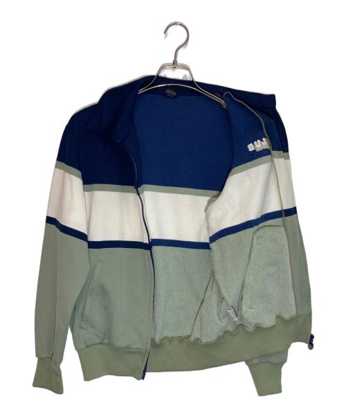 adidas（アディダス）adidas (アディダス) トラックジャケット グリーン×ネイビー サイズ:2の古着・服飾アイテム