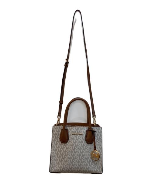 MICHAEL KORS（マイケルコース）MICHAEL KORS (マイケルコース) 2WAYショルダーバッグ ベージュ×ブラウン サイズ:-の古着・服飾アイテム