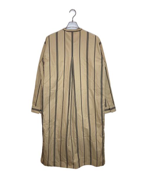 JIL SANDER+（ジルサンダープラス）JIL SANDER+ (ジルサンダープラス) ストライプシャツワンピース ベージュ サイズ:36の古着・服飾アイテム