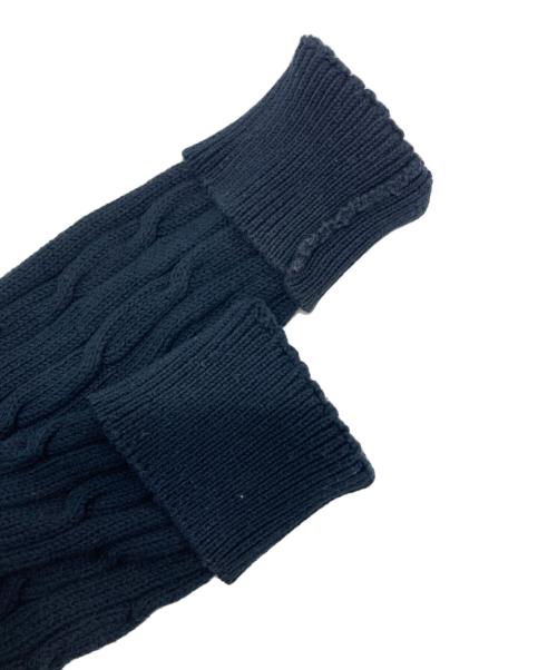 POLO RALPH LAUREN（ポロ・ラルフローレン）POLO RALPH LAUREN (ポロ・ラルフローレン) コットンケーブルニットカーディガン ネイビー サイズ:Sの古着・服飾アイテム