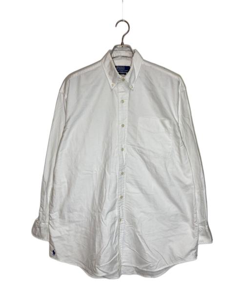 POLO RALPH LAUREN（ポロ・ラルフローレン）POLO RALPH LAUREN (ポロ・ラルフローレン) ビッグフィットボタンダウンシャツ ホワイト サイズ:Ⅿの古着・服飾アイテム