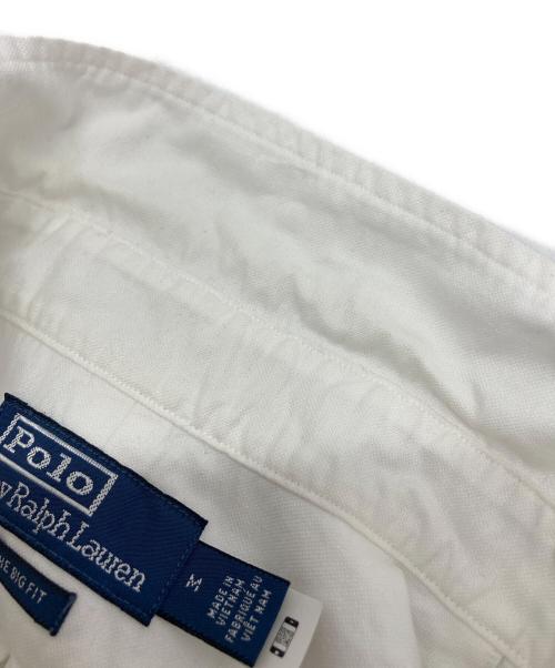 POLO RALPH LAUREN（ポロ・ラルフローレン）POLO RALPH LAUREN (ポロ・ラルフローレン) ビッグフィットボタンダウンシャツ ホワイト サイズ:Ⅿの古着・服飾アイテム