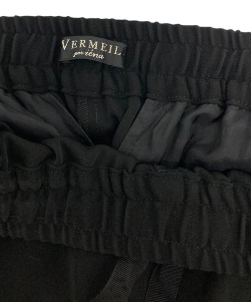 VERMEIL par iena（ヴェルメイユ パー イエナ）VERMEIL par iena (ヴェルメイユ パー イエナ) ツイルストレッチスリムパンツ ブラック サイズ:38の古着・服飾アイテム