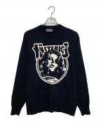 Hysteric Glamourヒステリックグラマー）の古着「ENDLESS ROCK編込 セーター」｜ブラック