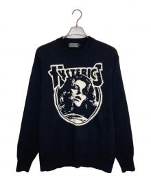 Hysteric Glamour（ヒステリックグラマー）の古着「ENDLESS ROCK編込 セーター」｜ブラック