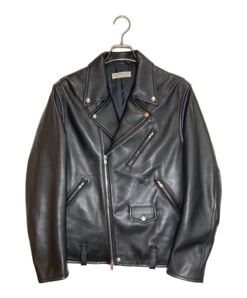 BEAUTY&YOUTH UNITED ARROWS（ビューティーアンドユースユナイテッドアローズ）BEAUTY&YOUTH UNITED ARROWS (ビューティーアンドユースユナイテッドアローズ) シープレザーダブルライダースジャケット ブラック サイズ:Lの古着・服飾アイテム