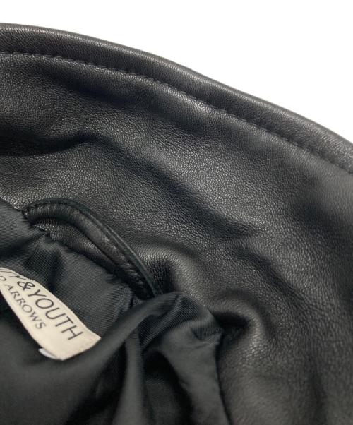 BEAUTY&YOUTH UNITED ARROWS（ビューティーアンドユースユナイテッドアローズ）BEAUTY&YOUTH UNITED ARROWS (ビューティーアンドユースユナイテッドアローズ) シープレザーダブルライダースジャケット ブラック サイズ:Lの古着・服飾アイテム