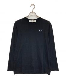 PLAY COMME des GARCONS（プレイコムデギャルソン）の古着「ハートワッペンカットソー」｜ブラック