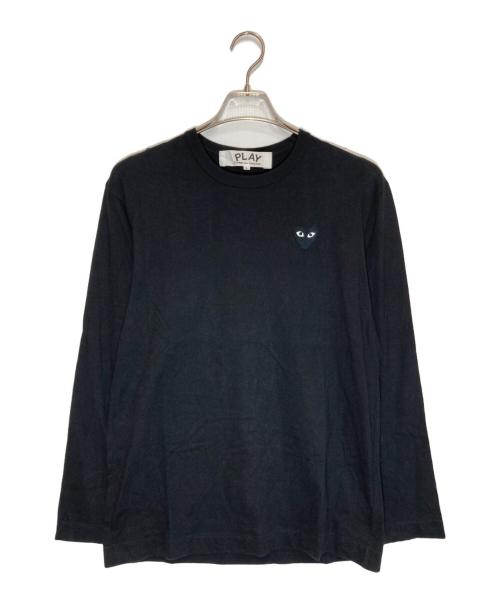 PLAY COMME des GARCONS（プレイコムデギャルソン）PLAY COMME des GARCONS (プレイコムデギャルソン) ハートワッペンカットソー ブラック サイズ:Lの古着・服飾アイテム