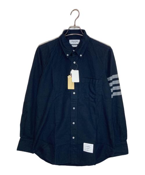 Thom Browne（トムブラウン）Thom Browne (トムブラウン) フランネル 4-BARシャツ ネイビー サイズ:SIZE 1 未使用品の古着・服飾アイテム