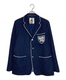 A BATHING APE×TERIYAKIBOYS（アベイシングエイプ）の古着「ワッペンテーラードジャケット」｜ネイビー