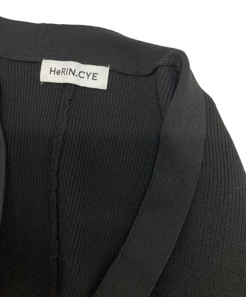 HeRIN.CYE（ヘリンドットサイ）HeRIN.CYE (ヘリンドットサイ) Jersey cardigan dress ブラック サイズ:SIZE Freeの古着・服飾アイテム