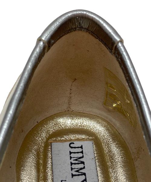 JIMMY CHOO（ジミーチュウ）JIMMY CHOO (ジミーチュウ) パイピングリボンバレエシューズ アイボリー サイズ:SIZE 38の古着・服飾アイテム