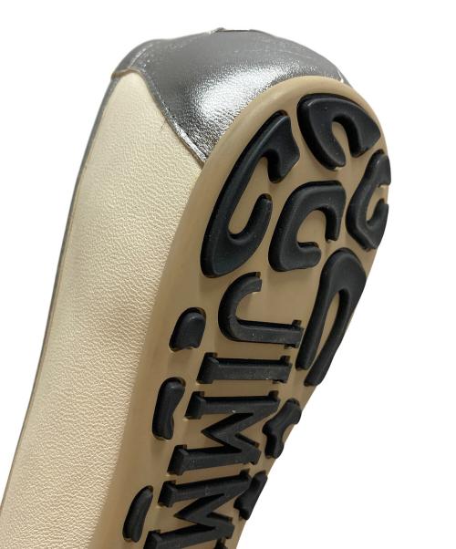 JIMMY CHOO（ジミーチュウ）JIMMY CHOO (ジミーチュウ) パイピングリボンバレエシューズ アイボリー サイズ:SIZE 38の古着・服飾アイテム