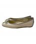 JIMMY CHOO (ジミーチュウ) パイピングリボンバレエシューズ アイボリー サイズ:SIZE 38：12000円