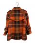 BURBERRY BLUE LABEL (バーバリー ブルー レーベル) チェック柄ショートPコート オレンジ サイズ:38：14000円