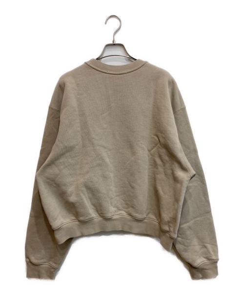 ALEXANDER WANG（アレキサンダー・ワン）ALEXANDER WANG (アレキサンダー・ワン) Logo Crewneck Swaetshirt ベージュ サイズ:Sの古着・服飾アイテム