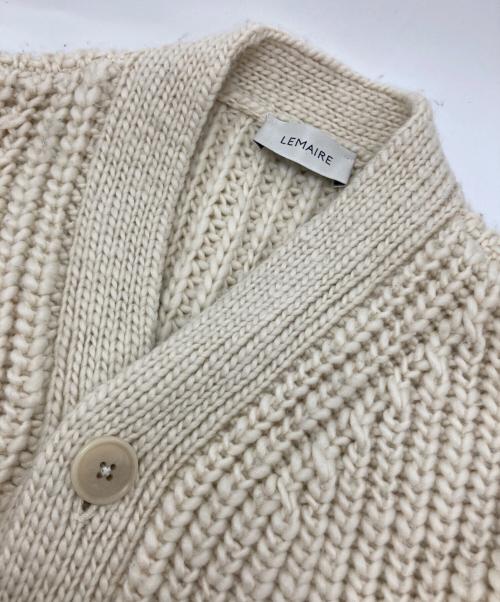 LEMAIRE（ルメール）LEMAIRE (ルメール) CHUNKY CARDIGAN アイボリー サイズ:Lの古着・服飾アイテム