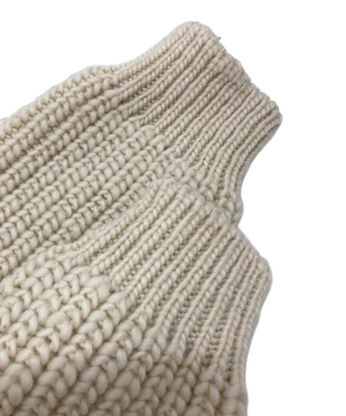 LEMAIRE（ルメール）LEMAIRE (ルメール) CHUNKY CARDIGAN アイボリー サイズ:Lの古着・服飾アイテム