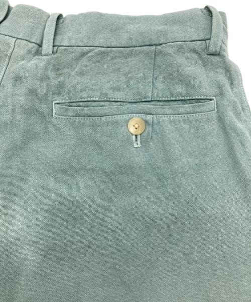 AURALEE（オーラリー）AURALEE (オーラリー) WASHI DUCK CANVAS SLACKS フェーデッドグリーン サイズ:3の古着・服飾アイテム