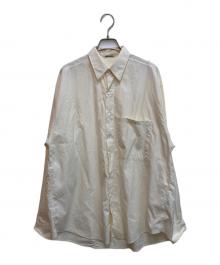 AURALEE（オーラリー）の古着「WASHED FINX TWILL BIG SHIRTS」｜アイボリー