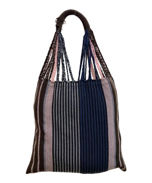 MARNI（マルニ）MARNI (マルニ) ハンモックバッグ ブラウン×ネイビーの古着・服飾アイテム
