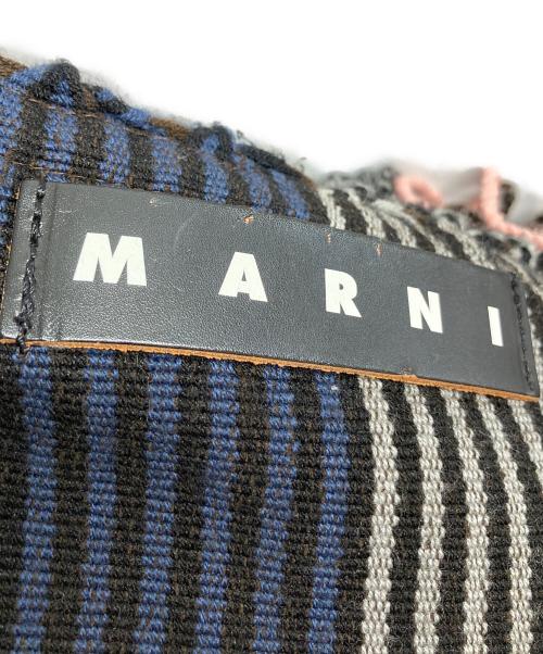 MARNI（マルニ）MARNI (マルニ) ハンモックバッグ ブラウン×ネイビーの古着・服飾アイテム