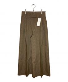 STERNBERG（スタンバーグ）の古着「チェックワイドパンツ」｜ブラウン