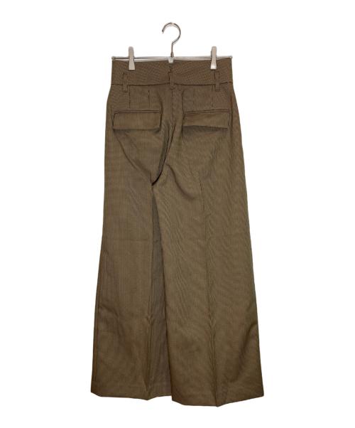 STERNBERG（スタンバーグ）STERNBERG (スタンバーグ) チェックワイドパンツ ブラウン サイズ:Lの古着・服飾アイテム
