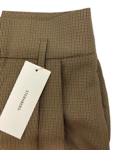 STERNBERG（スタンバーグ）STERNBERG (スタンバーグ) チェックワイドパンツ ブラウン サイズ:Lの古着・服飾アイテム