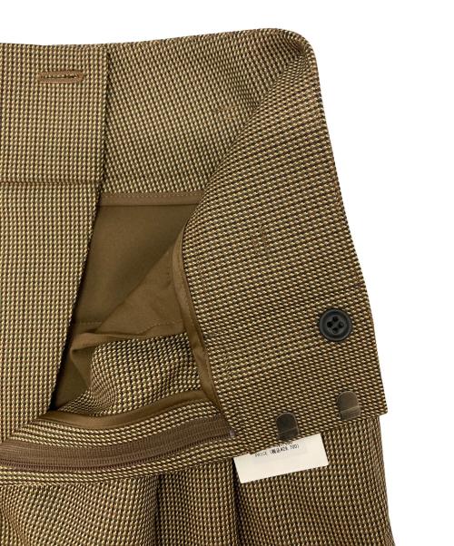 STERNBERG（スタンバーグ）STERNBERG (スタンバーグ) チェックワイドパンツ ブラウン サイズ:Lの古着・服飾アイテム