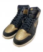 NIKEナイキ）の古着「AIR JORDAN 1 RETRO HIGH OG」｜ブラック×ゴールド