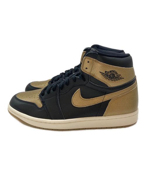 NIKE（ナイキ）NIKE (ナイキ) AIR JORDAN 1 RETRO HIGH OG ブラック×ゴールド サイズ:29cmの古着・服飾アイテム