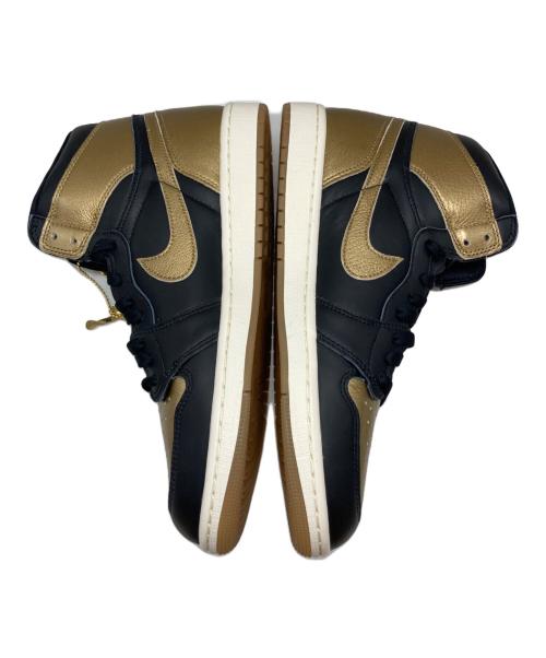 NIKE（ナイキ）NIKE (ナイキ) AIR JORDAN 1 RETRO HIGH OG ブラック×ゴールド サイズ:29cmの古着・服飾アイテム