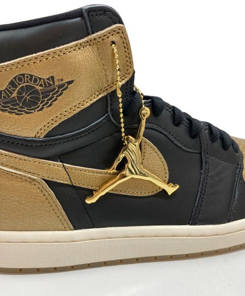 NIKE（ナイキ）NIKE (ナイキ) AIR JORDAN 1 RETRO HIGH OG ブラック×ゴールド サイズ:29cmの古着・服飾アイテム