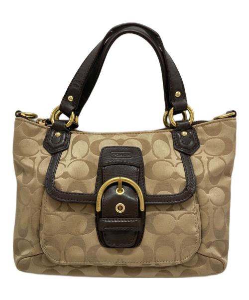 COACH（コーチ）COACH (コーチ) 2WAYショルダーバッグ ベージュの古着・服飾アイテム