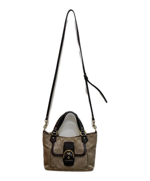 COACH（コーチ）COACH (コーチ) 2WAYショルダーバッグ ベージュの古着・服飾アイテム