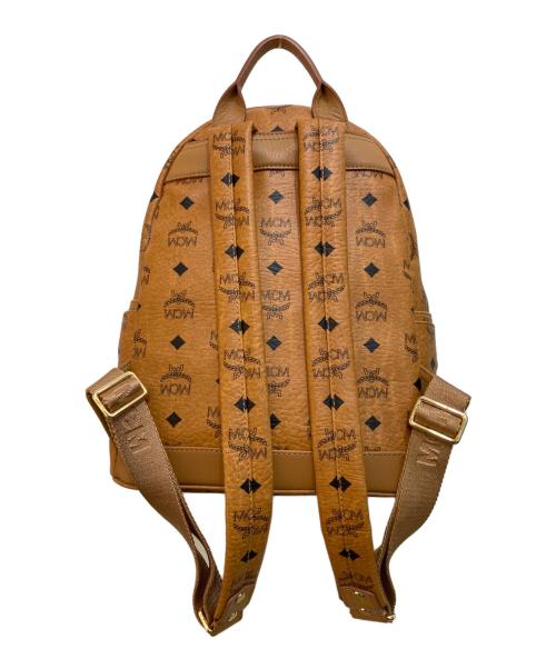 MCM（エムシーエム）MCM (エムシーエム) スタッズリュック ブラウンの古着・服飾アイテム