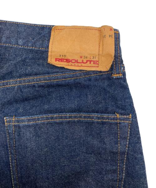 RESOLUTE（リゾルト）RESOLUTE (リゾルト) 710デニムパンツ インディゴ サイズ:SIZE W34L31の古着・服飾アイテム