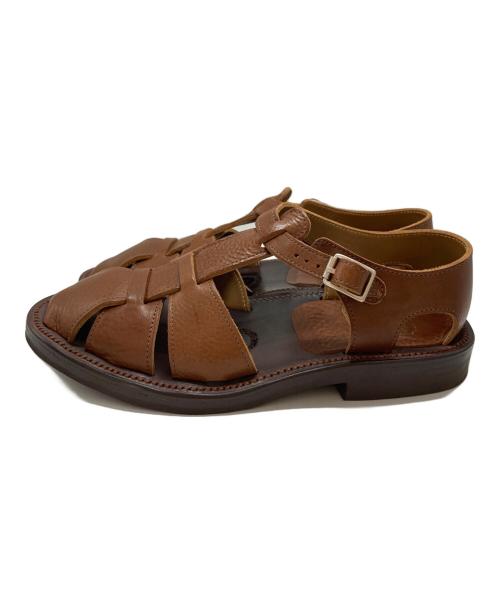 BRUSCHETTA SHOES（ブルスケッタ）BRUSCHETTA SHOES (ブルスケッタ) グルカサンダル ブラウン サイズ:42の古着・服飾アイテム