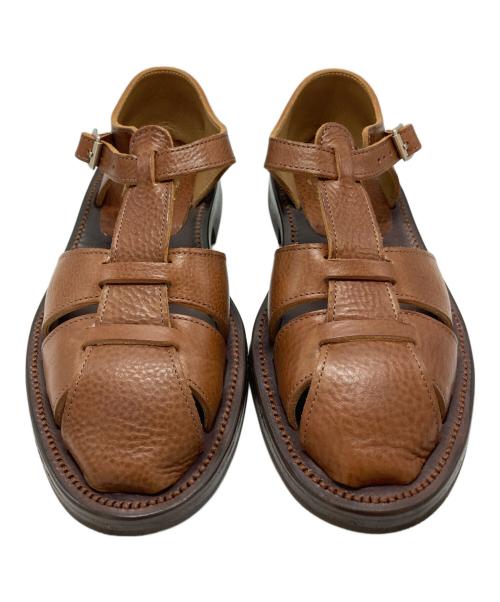 BRUSCHETTA SHOES（ブルスケッタ）BRUSCHETTA SHOES (ブルスケッタ) グルカサンダル ブラウン サイズ:42の古着・服飾アイテム